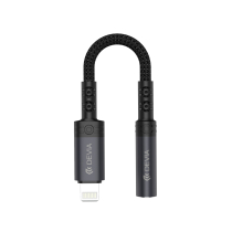 DEVIA Adaptador Lightning a Jack 3.5mm (Negro)