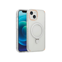 Funda para iPhone 15 Pro con anillo de metal MagSafe (transparente)