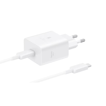 SAMSUNG Adaptador de corriente USB-C 45W + Cable (Blanco)