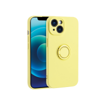 Funda para iPhone 15 Pro con agarre para dedos (amarillo)