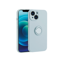 Funda para iPhone 14 Pro con agarre para dedos (azul claro)