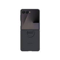 SAMSUNG Funda de Silicona con Anillo Galaxy Z Flip7 (Negro)