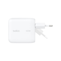 BELKIN Cargador de Red GaN USB-C 100W (Blanco)